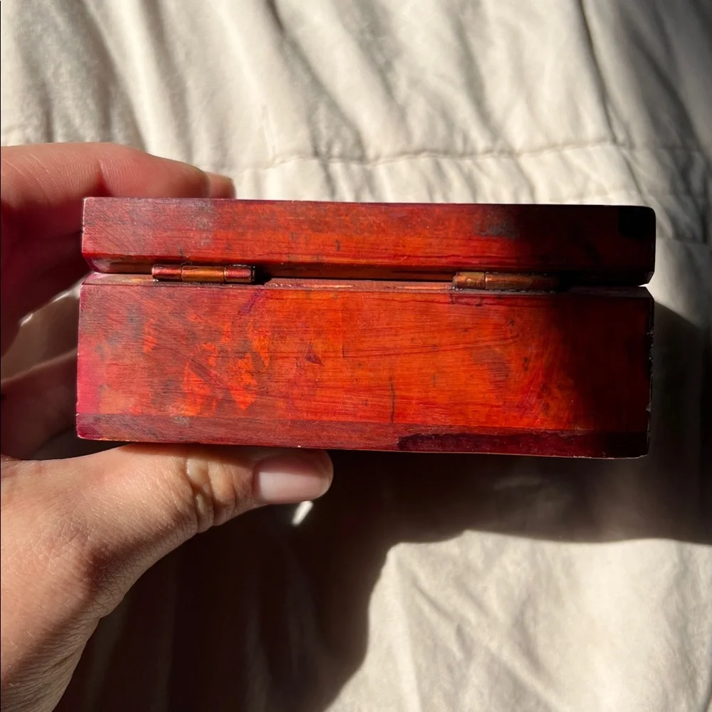Handcrafted Elephant soapstone Design jewelry‎ or trinket Box